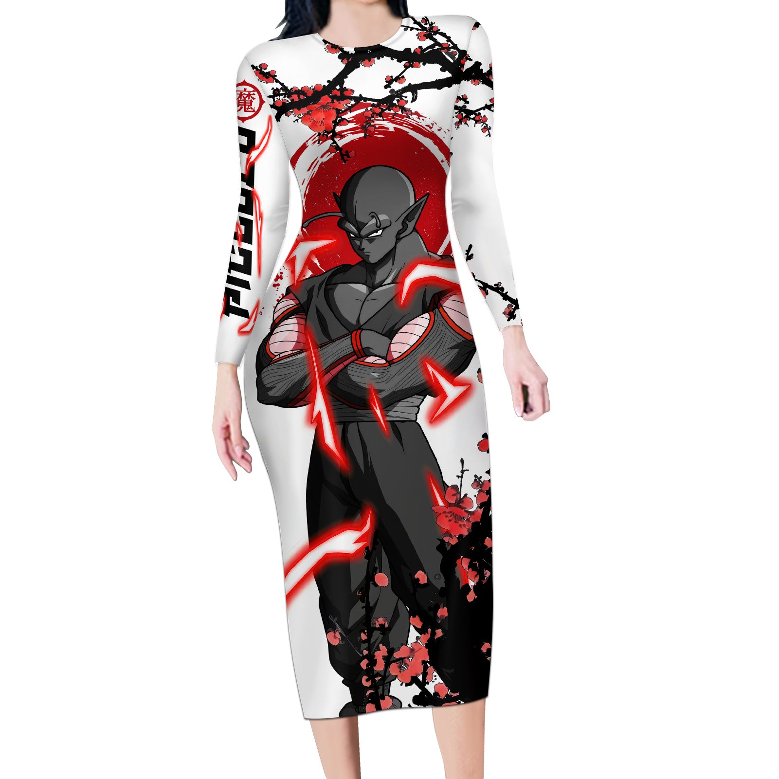 Piccolo - Japan Style Anime Long Sleeve Bodycon Dress