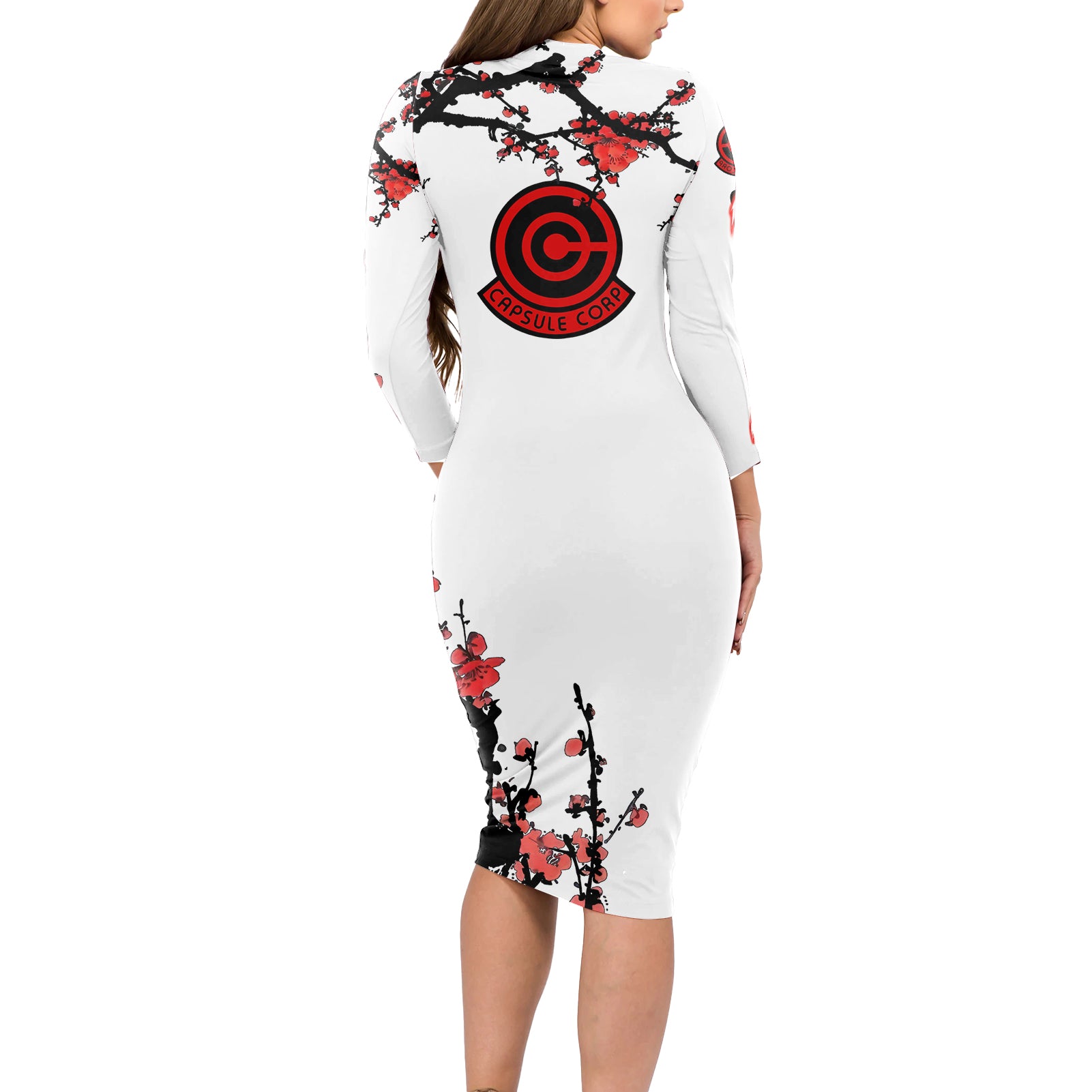 Future Trunks - Dragon Ball Japan Style Long Sleeve Bodycon Dress