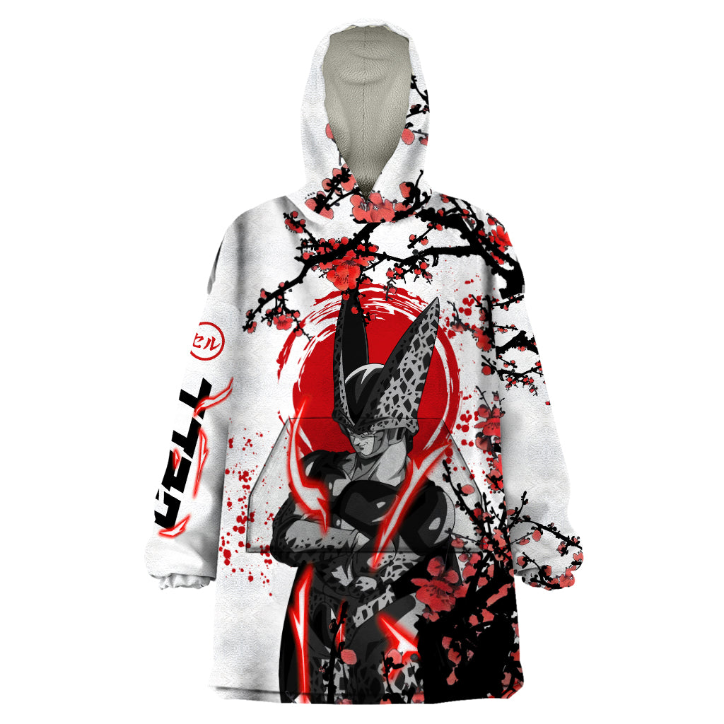Perfect Cell - Style Anime Wearable Blanket Hoodie