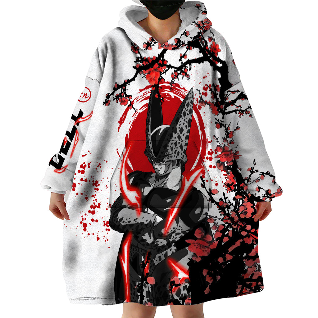 Perfect Cell - Style Anime Wearable Blanket Hoodie