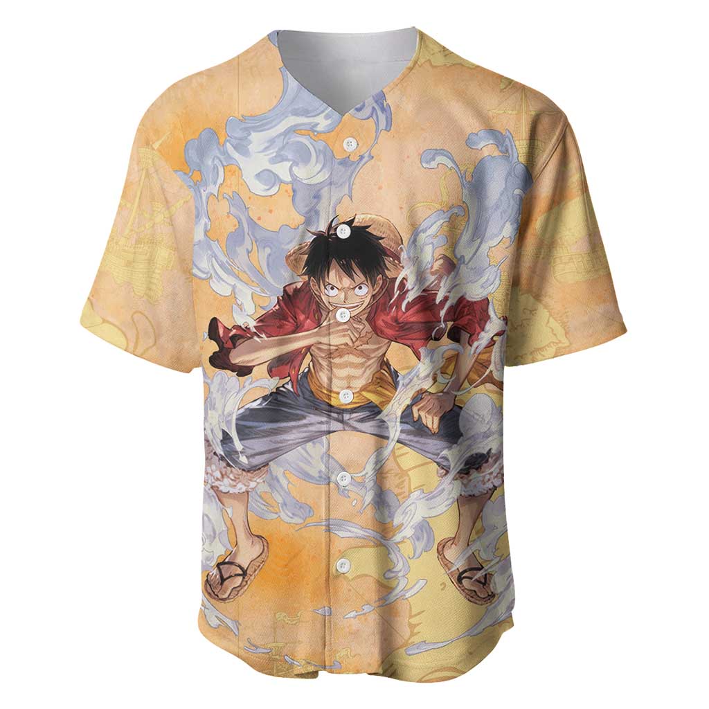 Monkey D. Luffy - One Piece Baseball Jersey Anime Style
