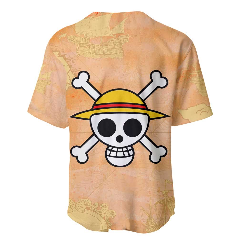Monkey D. Luffy - One Piece Baseball Jersey Anime Style