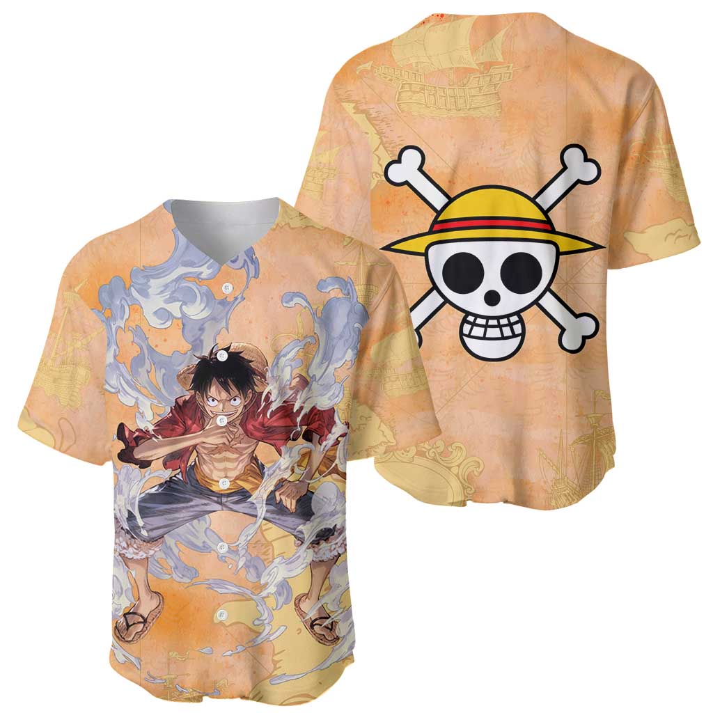 Monkey D. Luffy - One Piece Baseball Jersey Anime Style