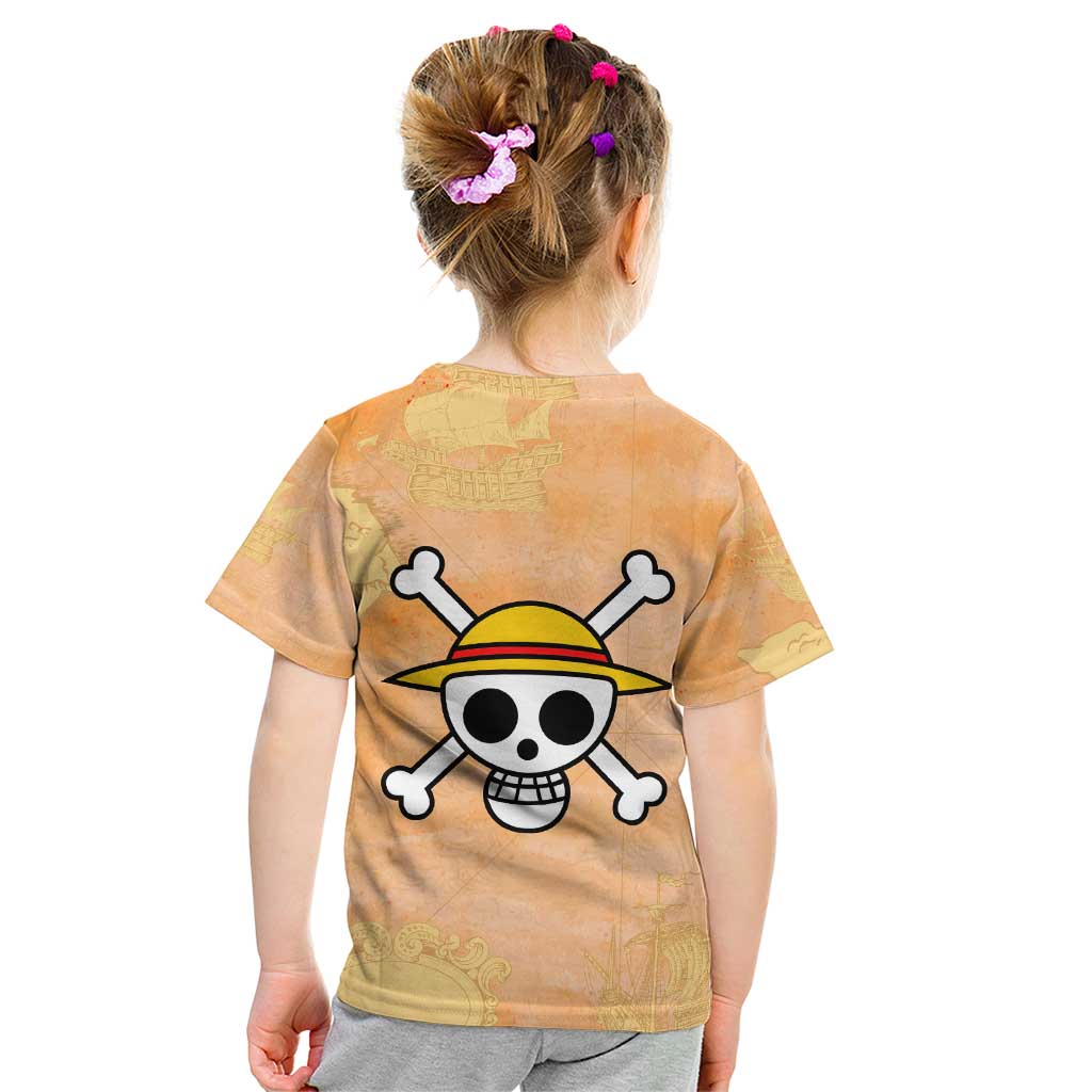 Monkey D. Luffy - One Piece Kid T Shirt Anime Style