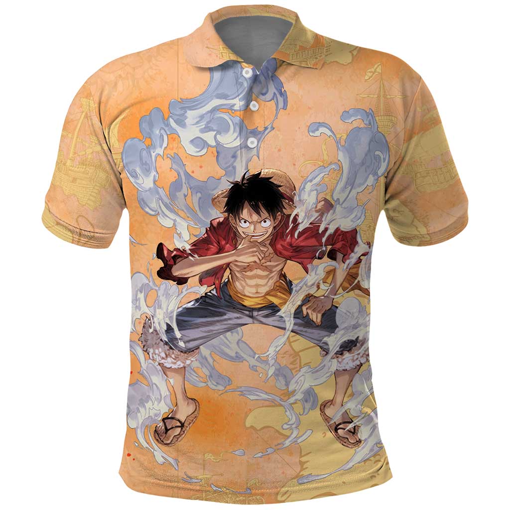 Monkey D. Luffy - One Piece Polo Shirt Anime Style