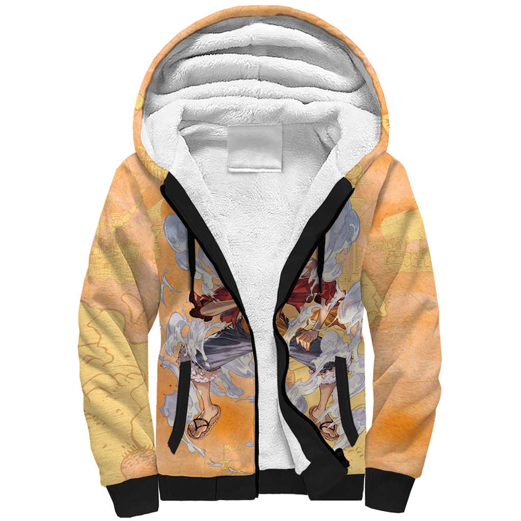 Monkey D. Luffy - One Piece Sherpa Hoodie Anime Style