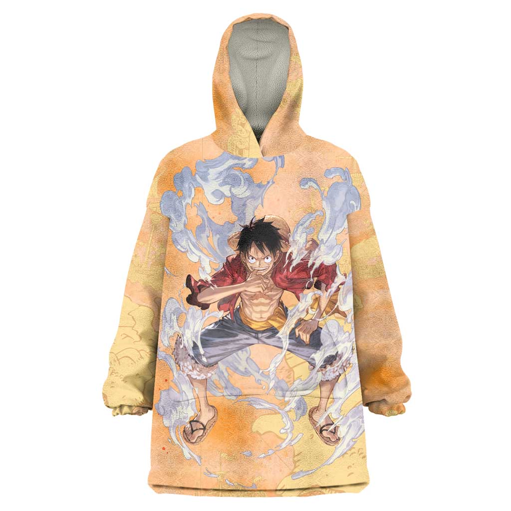 Monkey D. Luffy - One Piece Wearable Blanket Hoodie Anime Style
