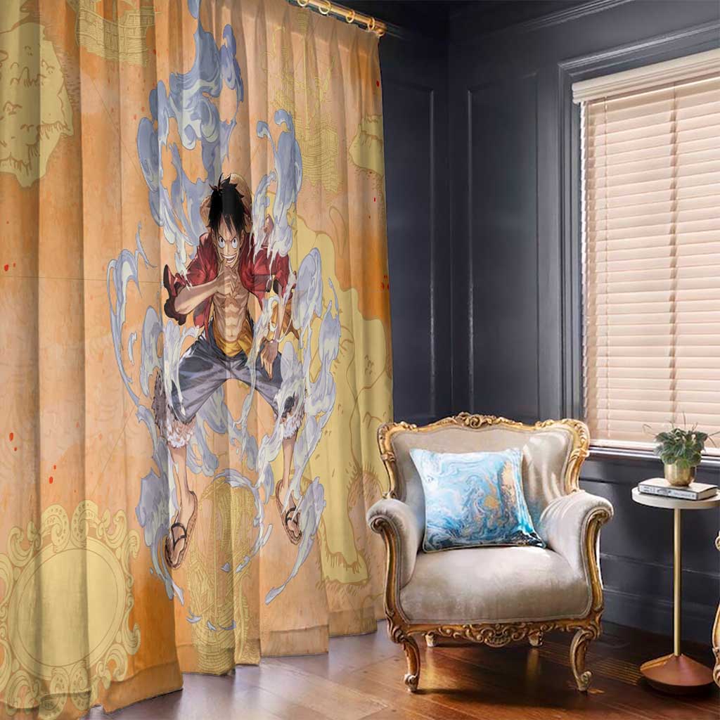 Monkey D. Luffy - One Piece Window Curtain Anime Style