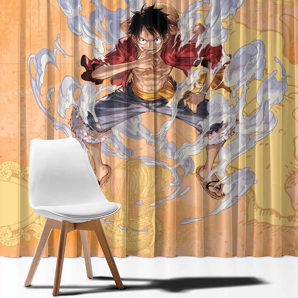 Monkey D. Luffy - One Piece Window Curtain Anime Style