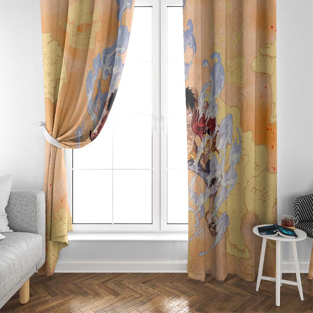 Monkey D. Luffy - One Piece Window Curtain Anime Style