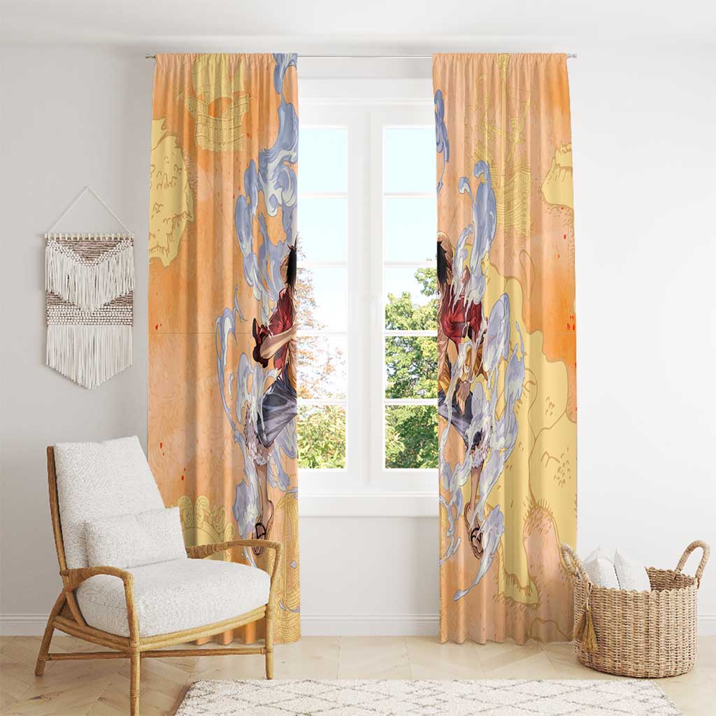 Monkey D. Luffy - One Piece Window Curtain Anime Style