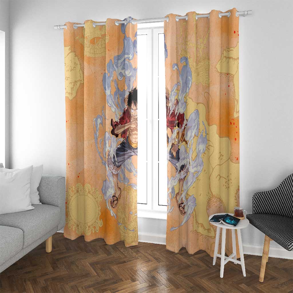 Monkey D. Luffy - One Piece Window Curtain Anime Style