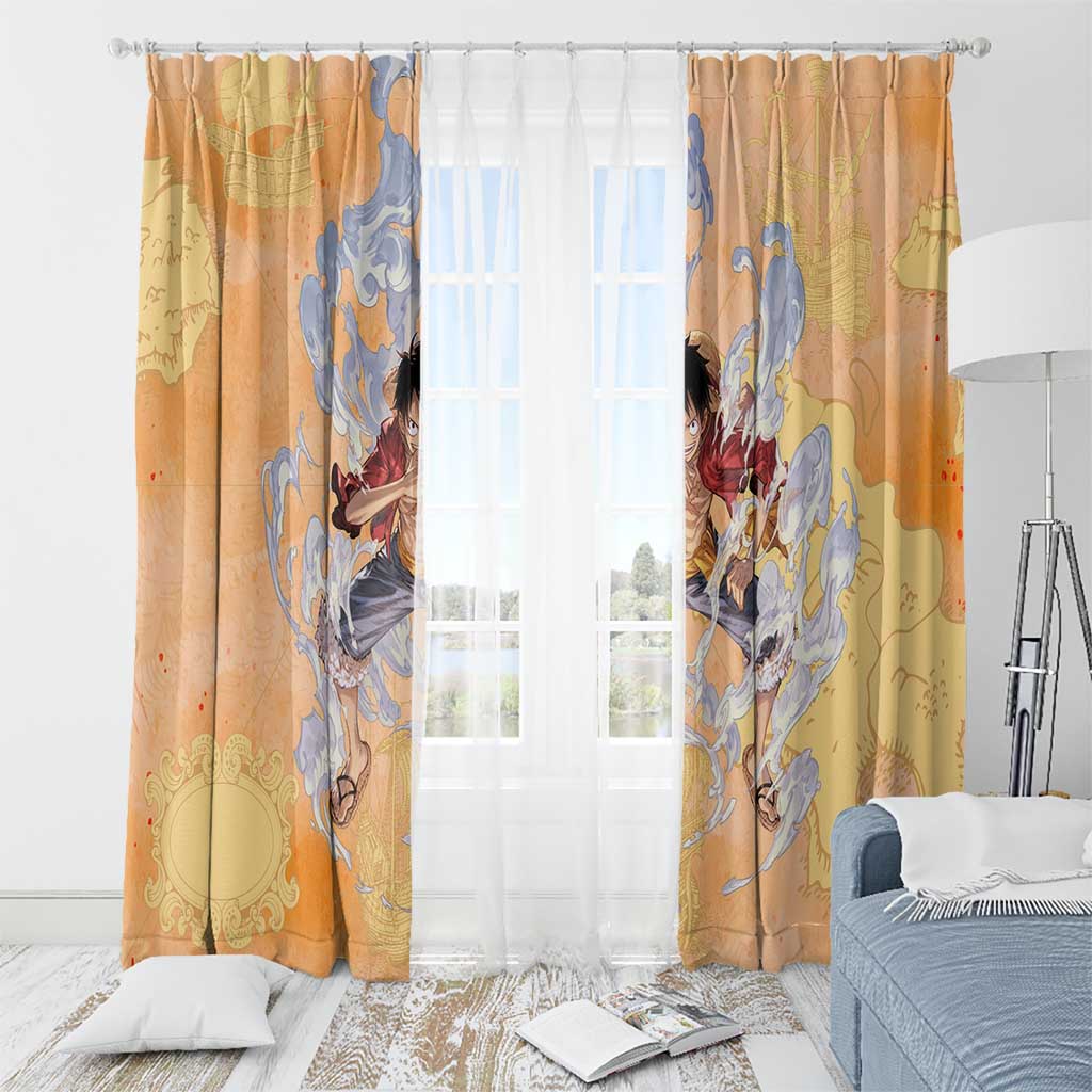 Monkey D. Luffy - One Piece Window Curtain Anime Style