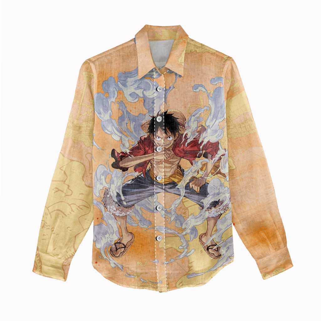 Monkey D. Luffy - One Piece Women Casual Shirt Anime Style