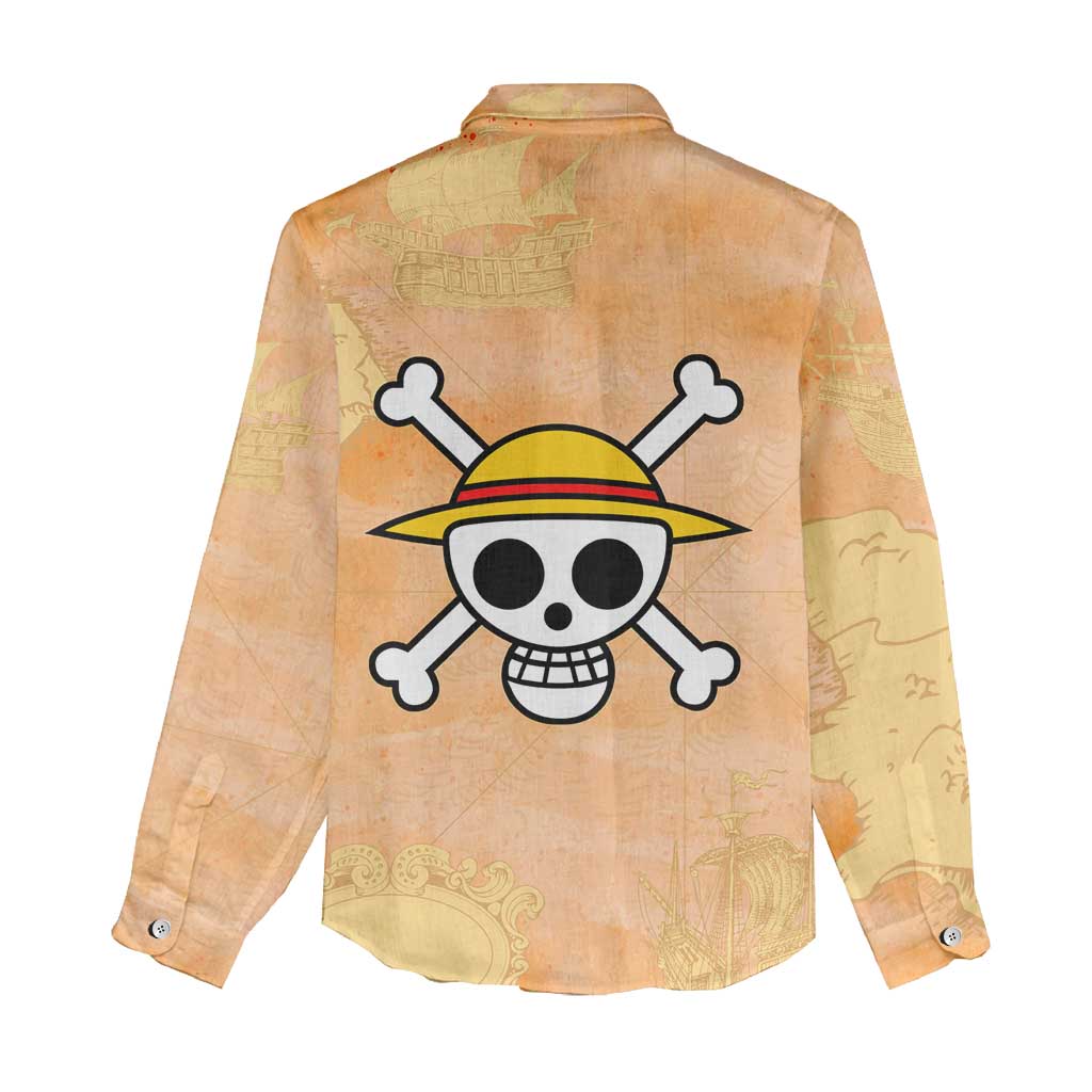 Monkey D. Luffy - One Piece Women Casual Shirt Anime Style
