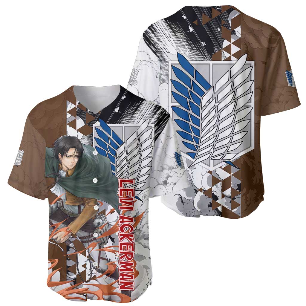 Levi Ackerman - Attack On Titan Baseball Jersey Anime Style