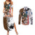 Levi Ackerman - Attack On Titan Couples Matching Summer Maxi Dress and Long Sleeve Button Shirt Anime Style