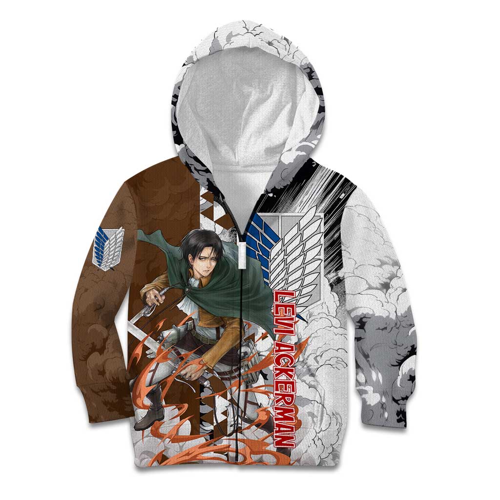 Levi Ackerman - Attack On Titan Kid Hoodie Anime Style