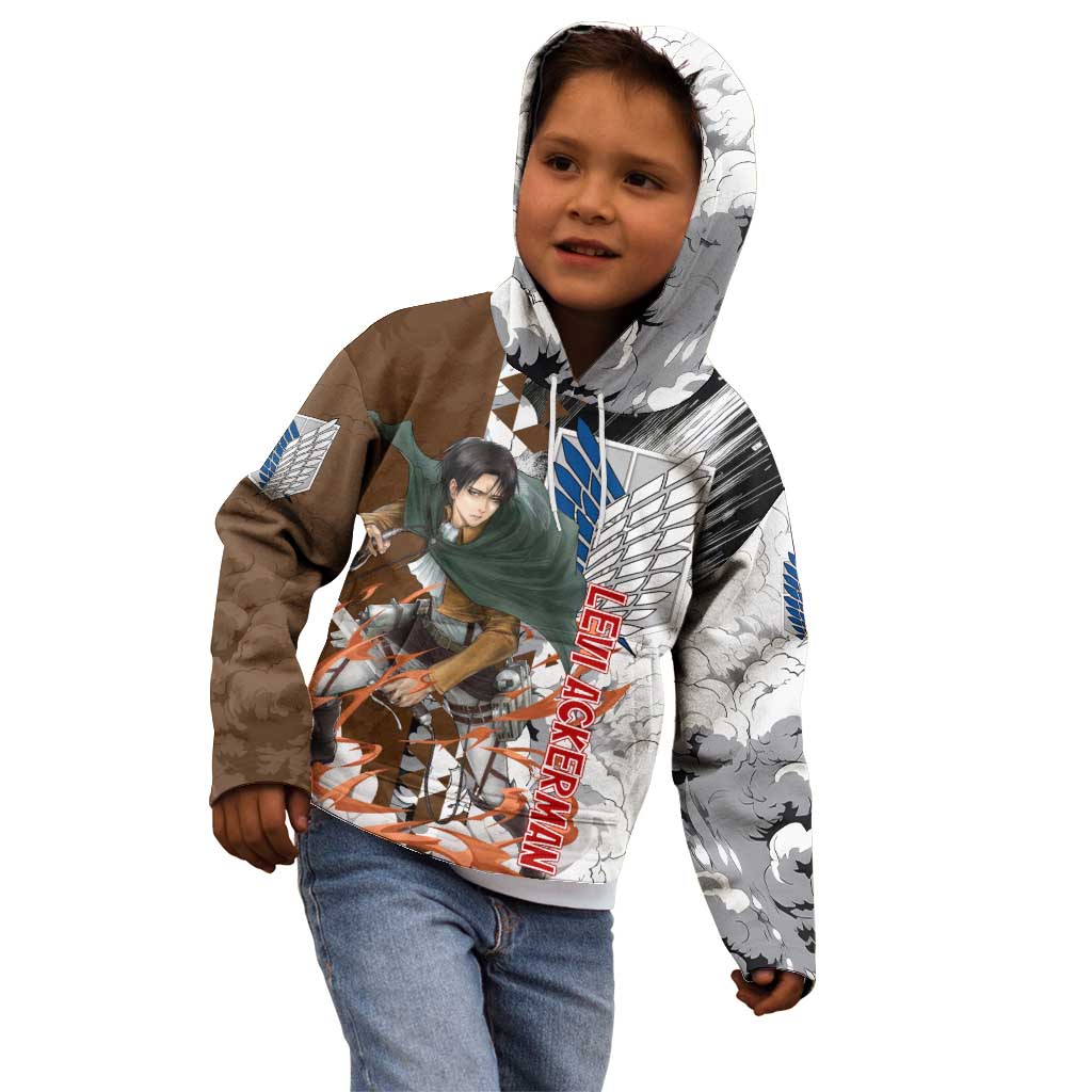 Levi Ackerman - Attack On Titan Kid Hoodie Anime Style