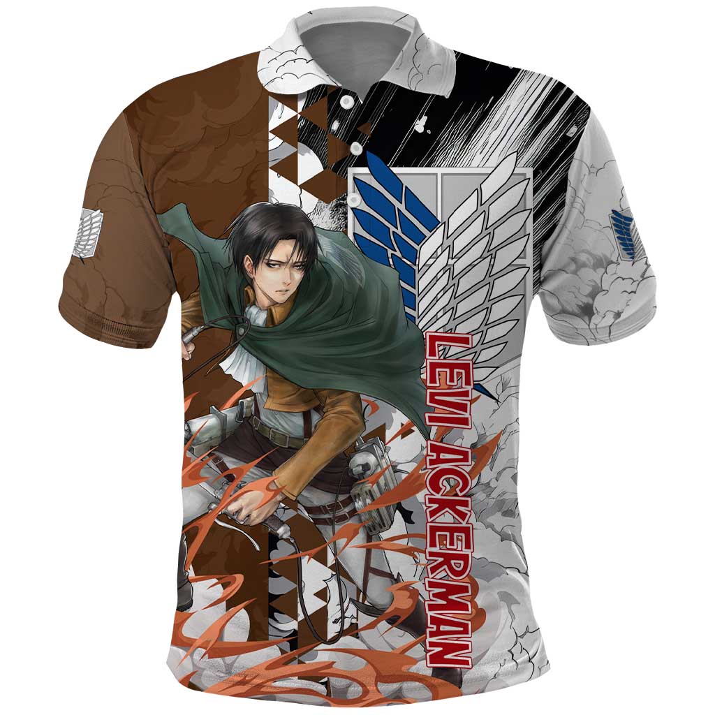 Levi Ackerman - Attack On Titan Polo Shirt Anime Style