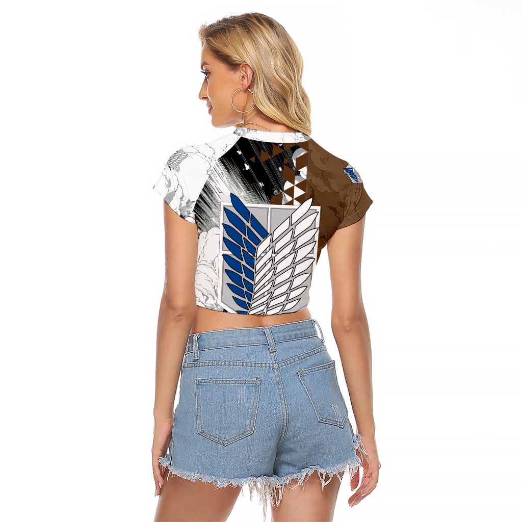 Levi Ackerman - Attack On Titan Raglan Cropped T Shirt Anime Style