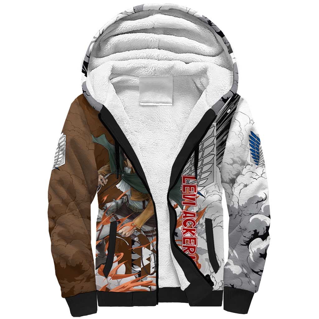 Levi Ackerman - Attack On Titan Sherpa Hoodie Anime Style