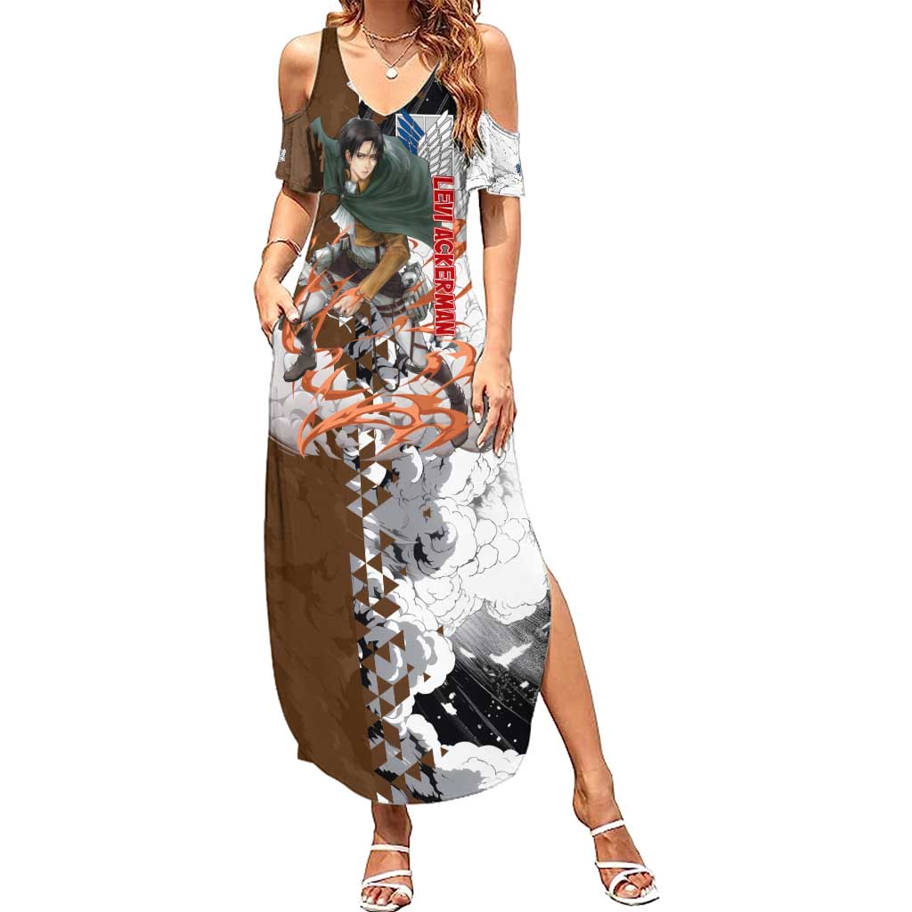 Levi Ackerman - Attack On Titan Summer Maxi Dress Anime Style