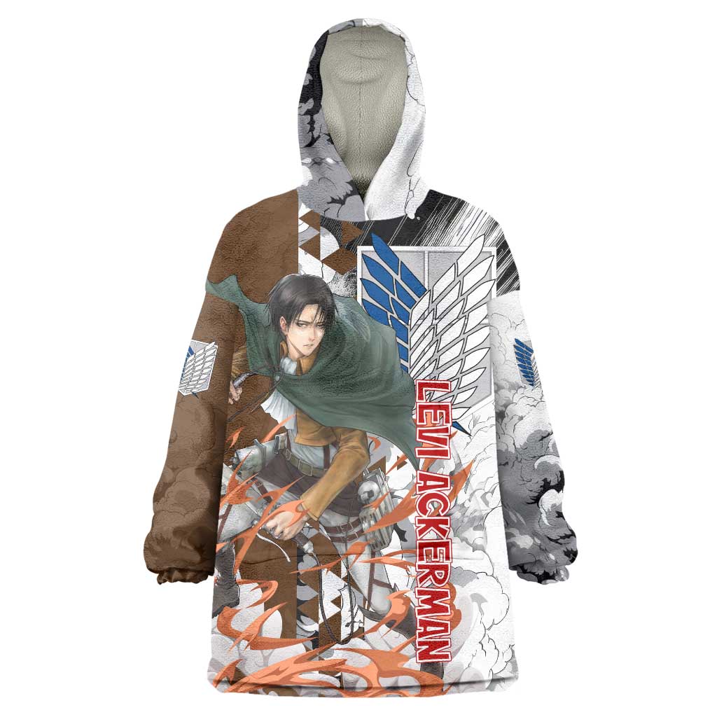 Levi Ackerman - Attack On Titan Wearable Blanket Hoodie Anime Style