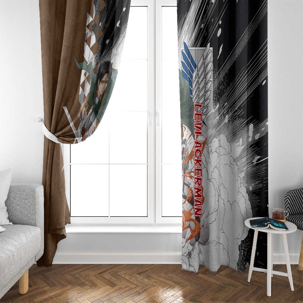 Levi Ackerman - Attack On Titan Window Curtain Anime Style