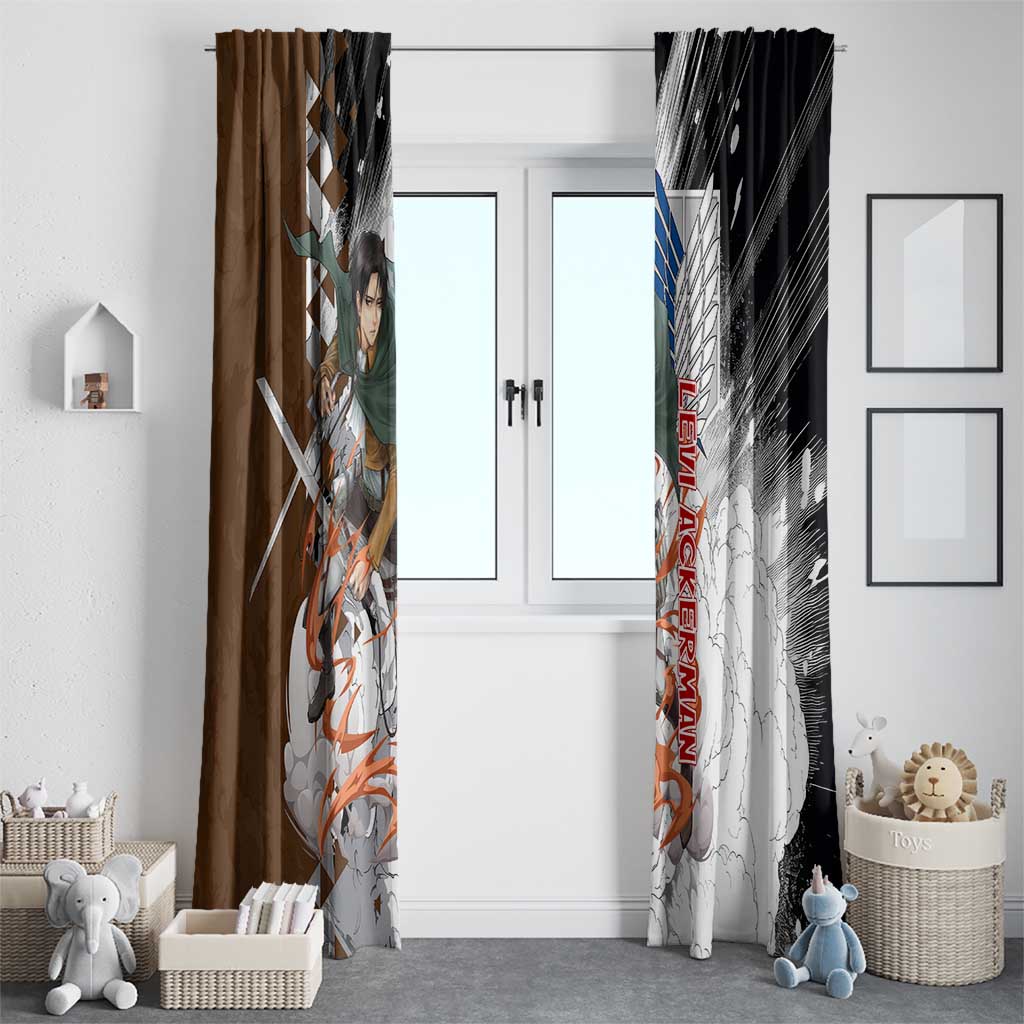 Levi Ackerman - Attack On Titan Window Curtain Anime Style