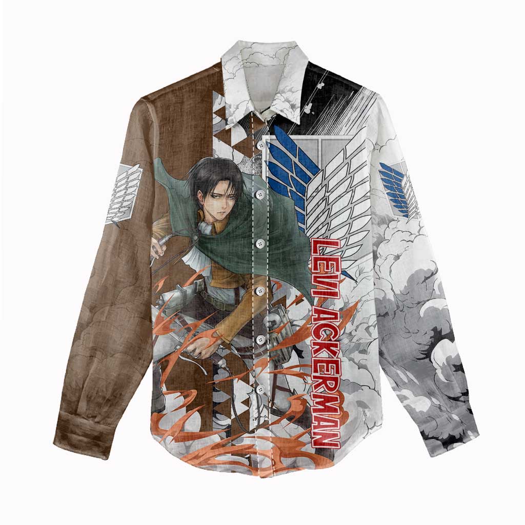 Levi Ackerman - Attack On Titan Women Casual Shirt Anime Style