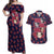 Tamayo - Demon Slayer Couples Matching Off Shoulder Maxi Dress and Hawaiian Shirt Anime Style