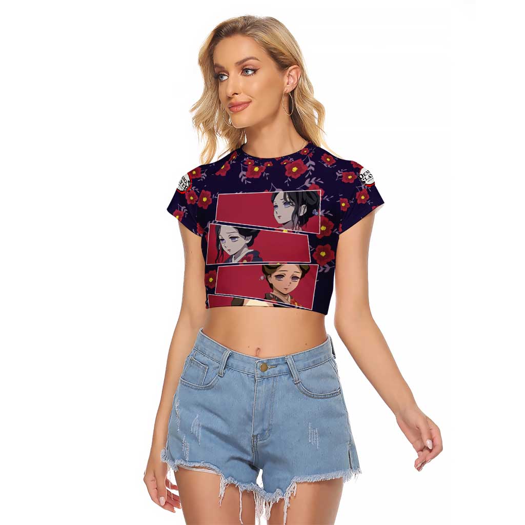Tamayo - Demon Slayer Raglan Cropped T Shirt Anime Style
