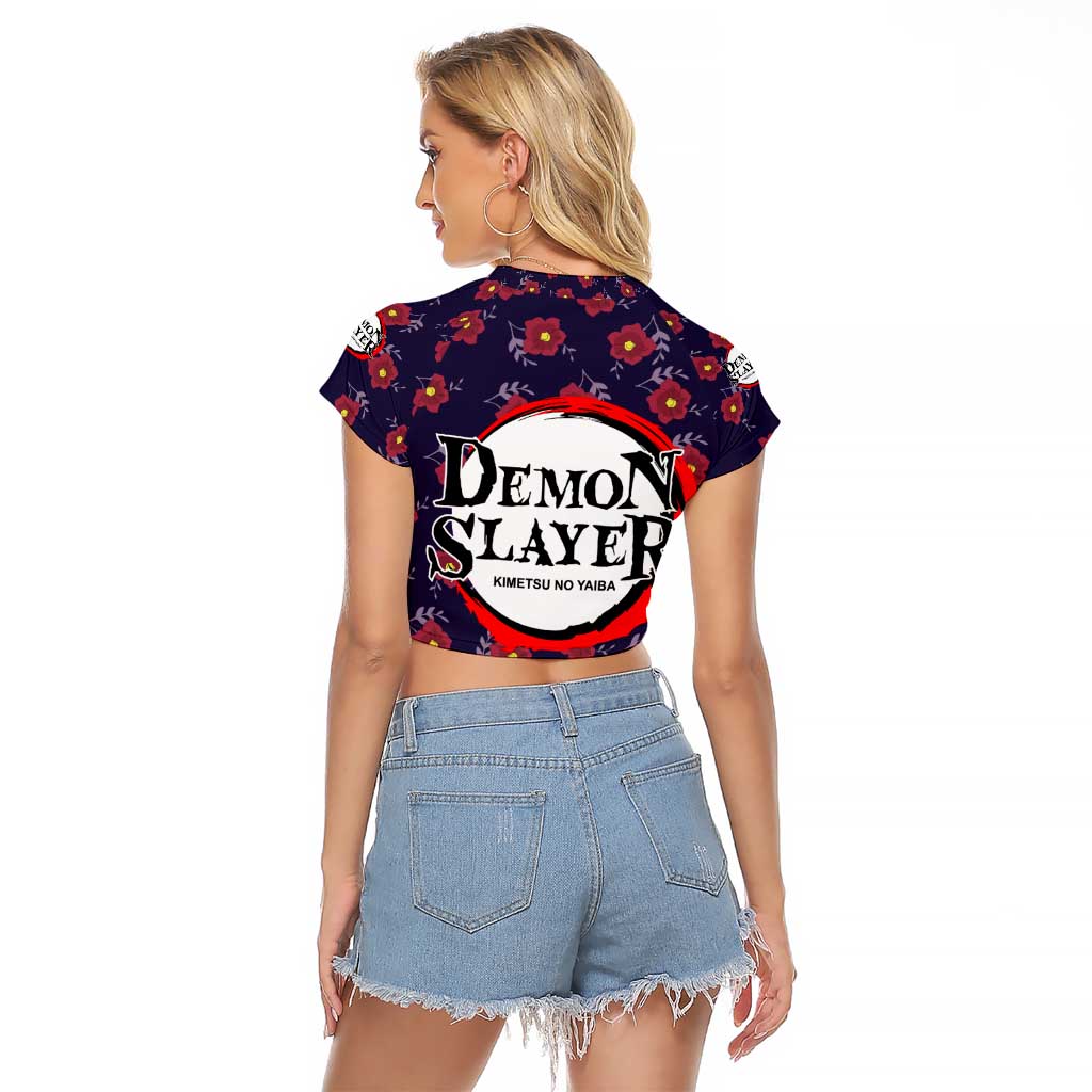 Tamayo - Demon Slayer Raglan Cropped T Shirt Anime Style