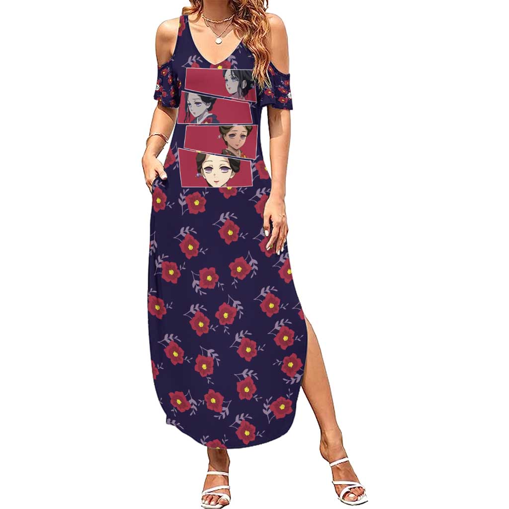Tamayo - Demon Slayer Summer Maxi Dress Anime Style