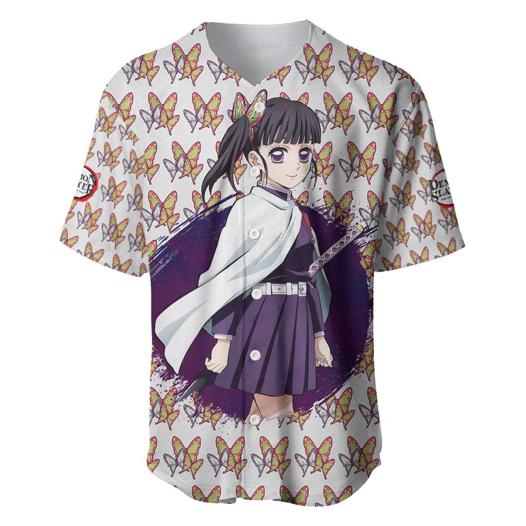 Kanao Tsuyuri - Demon Slayer Baseball Jersey Anime Style