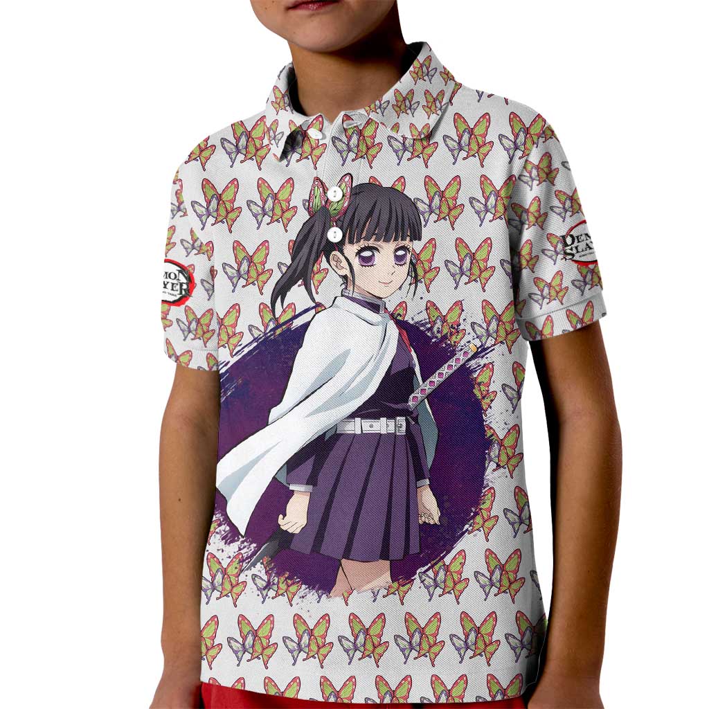 Kanao Tsuyuri - Demon Slayer Kid Polo Shirt Anime Style