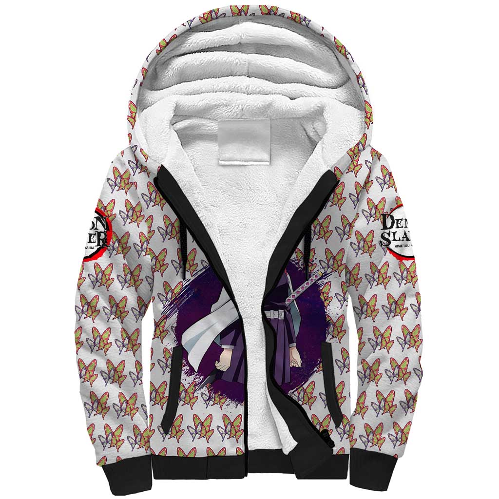Kanao Tsuyuri - Demon Slayer Sherpa Hoodie Anime Style