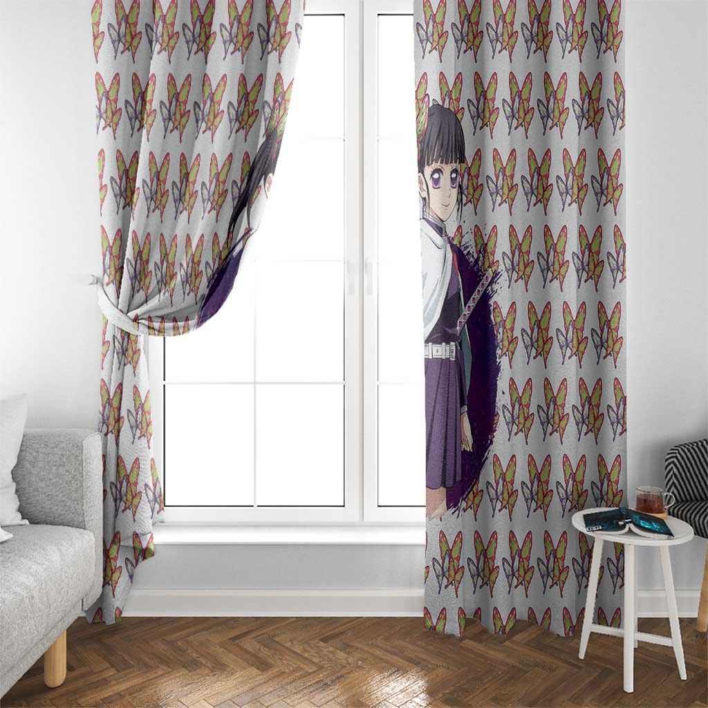 Kanao Tsuyuri - Demon Slayer Window Curtain Anime Style