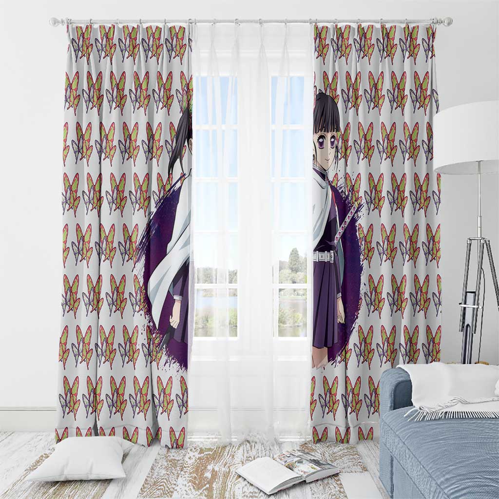 Kanao Tsuyuri - Demon Slayer Window Curtain Anime Style