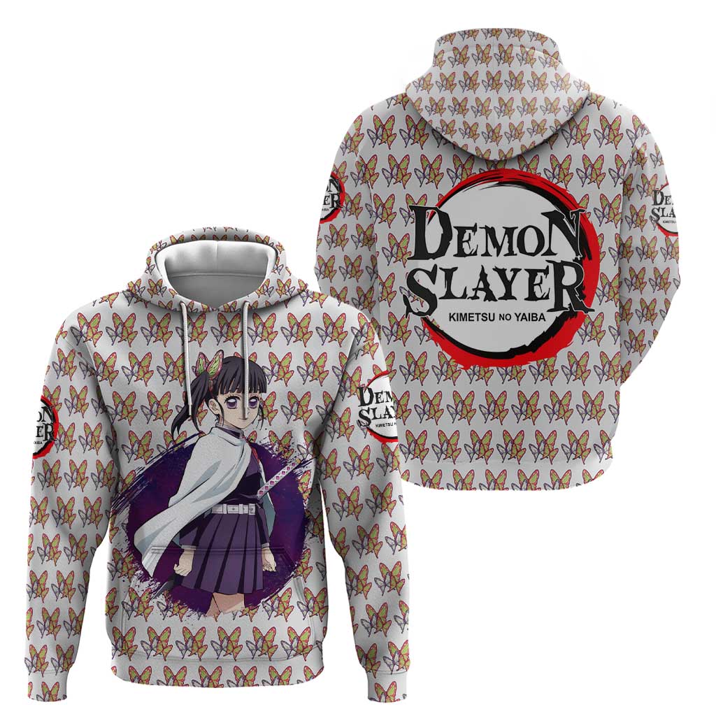 Kanao Tsuyuri - Demon Slayer Zip Hoodie Anime Style