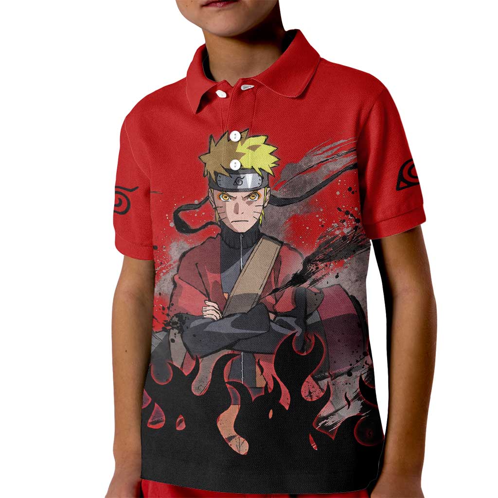 Uzumaki Sage - Naruto Kid Polo Shirt Anime Style