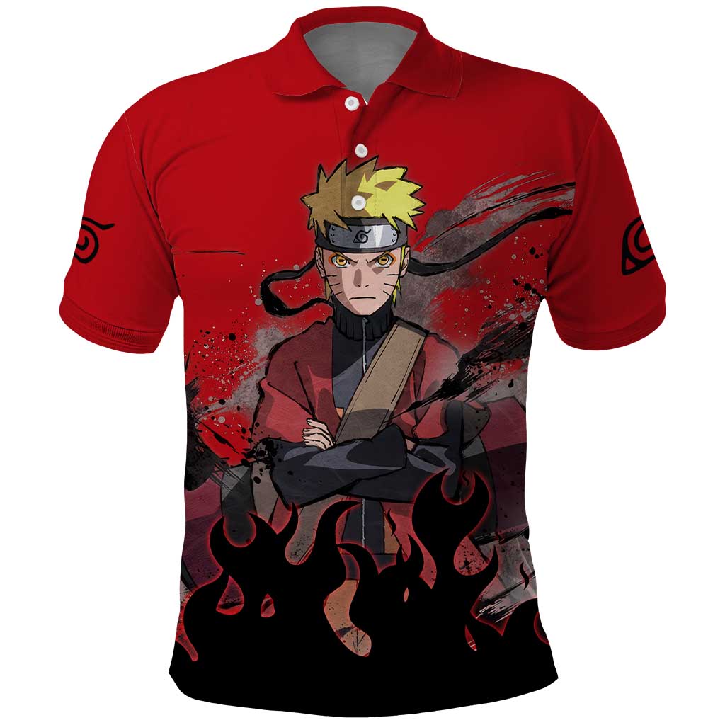 Uzumaki Sage - Naruto Polo Shirt Anime Style