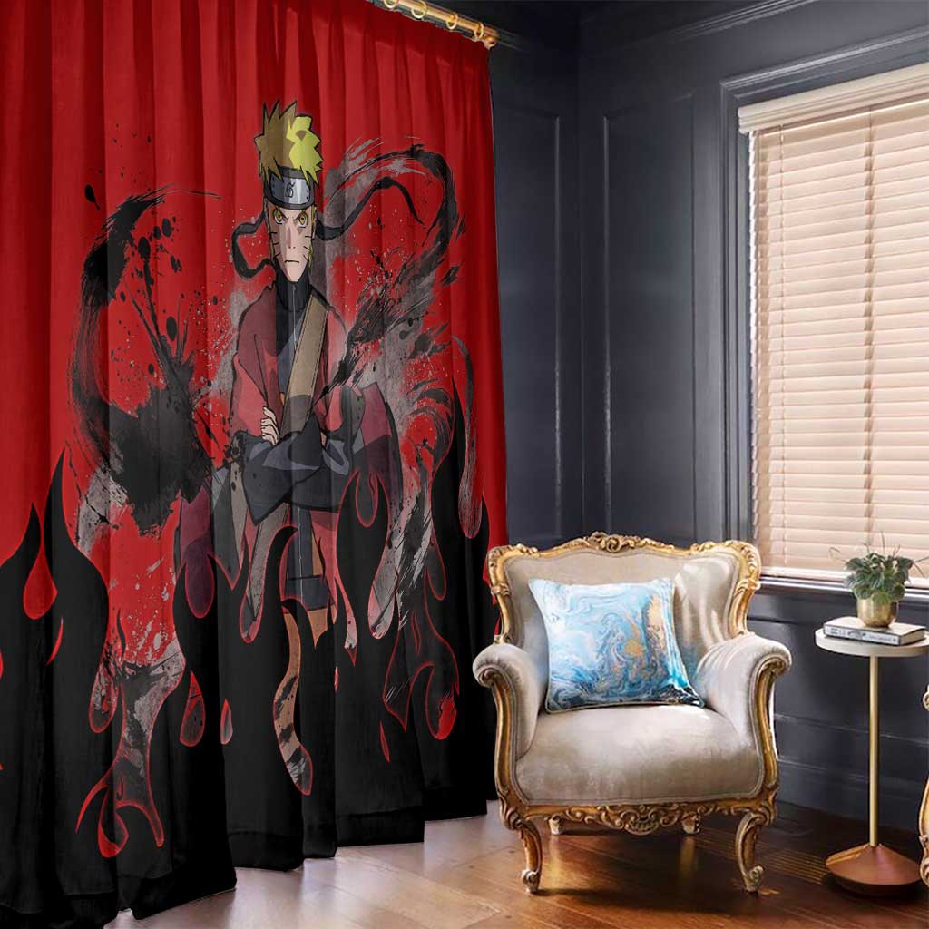 Uzumaki Sage - Naruto Window Curtain Anime Style