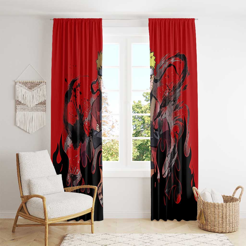 Uzumaki Sage - Naruto Window Curtain Anime Style