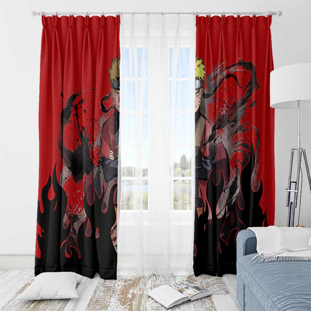 Uzumaki Sage - Naruto Window Curtain Anime Style
