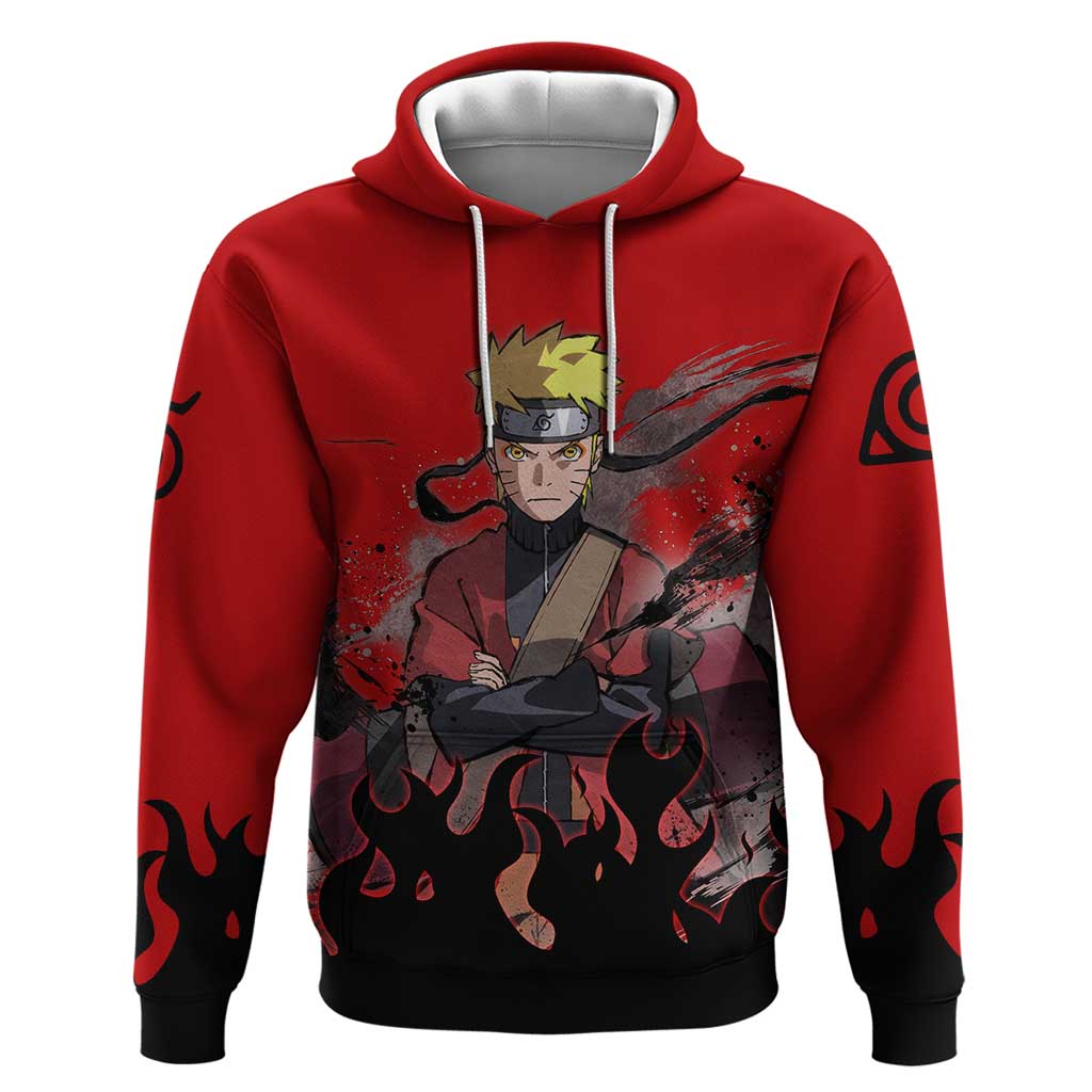 Uzumaki Sage - Naruto Zip Hoodie Anime Style