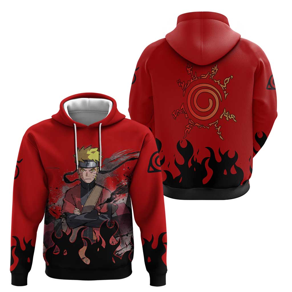 Uzumaki Sage - Naruto Zip Hoodie Anime Style
