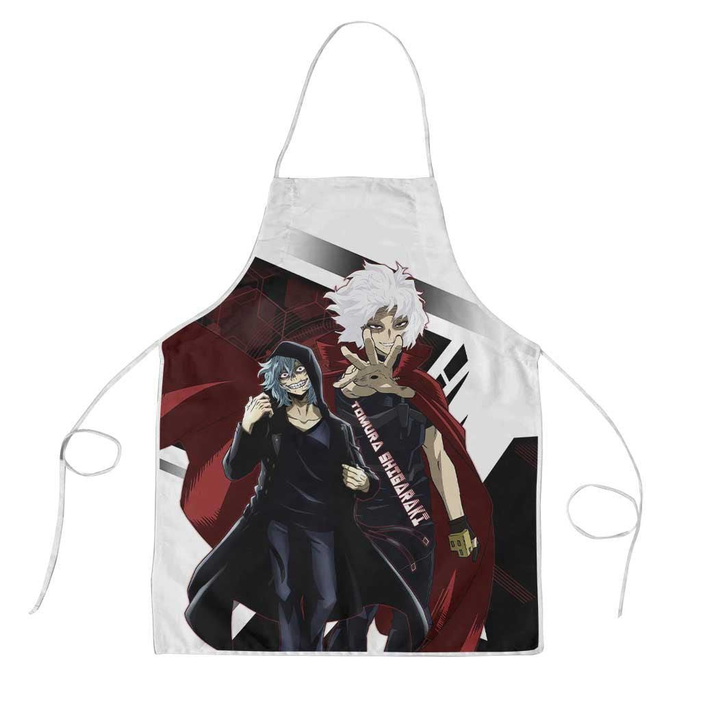 Tomura Shigaraki Apron Dark Anime Villain Illustration with Red Energy Aura