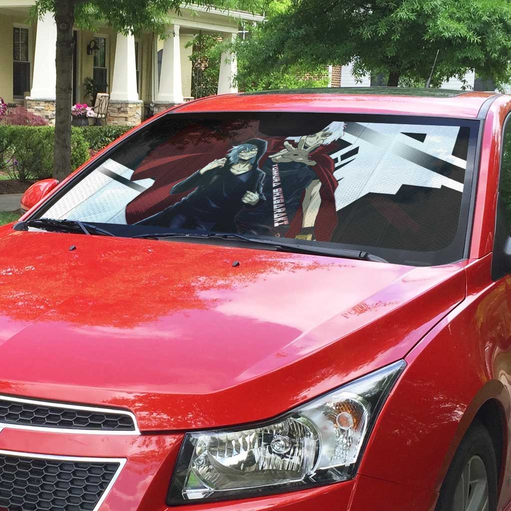 Tomura Shigaraki Auto Sun Shade Dark Anime Villain Illustration with Red Energy Aura